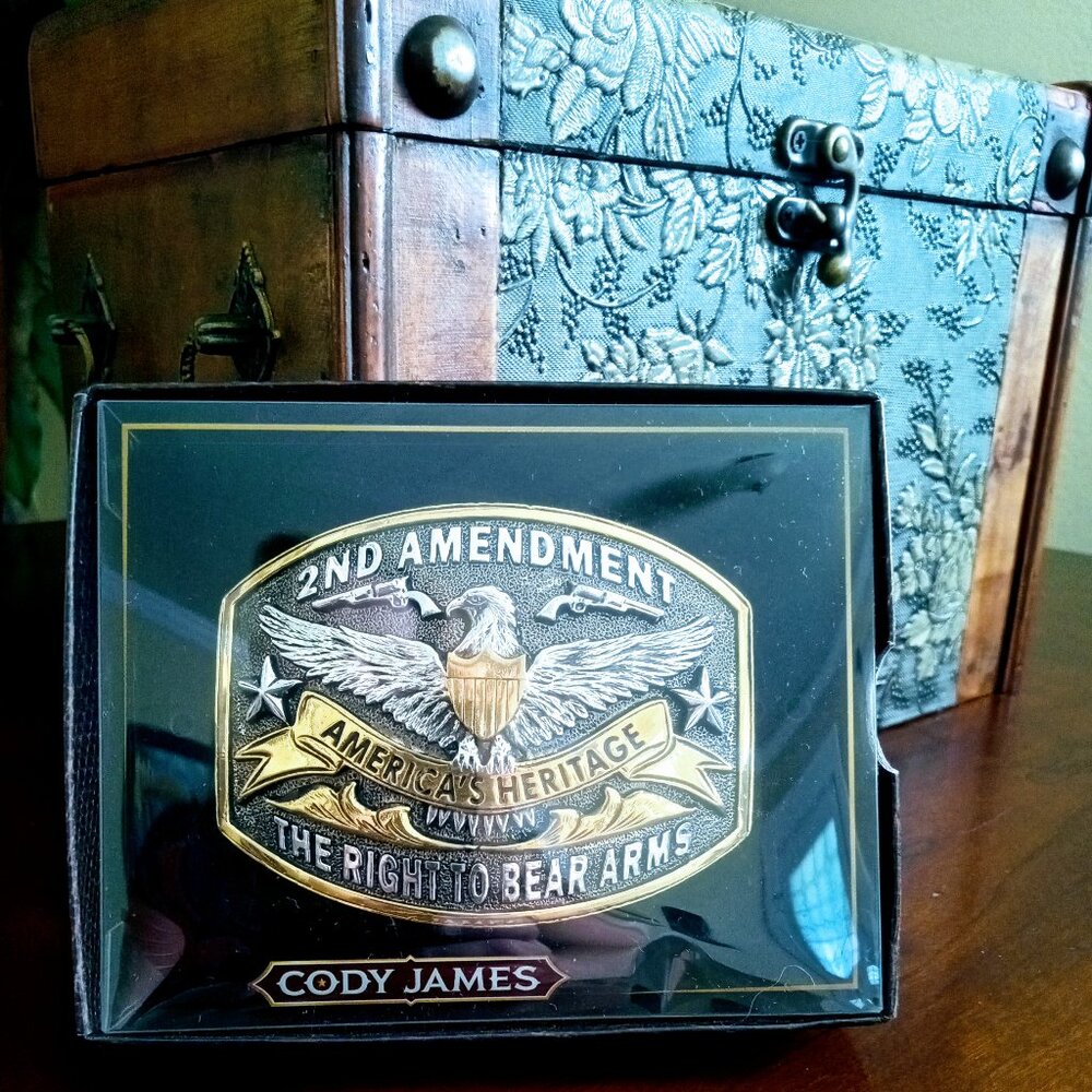Cody James Antique Silver and Gold Belt Buckle